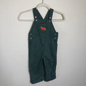 Forest Green Fox Overalls 24 Months